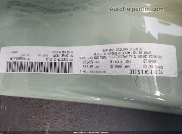 3C3CFFAR1GT143164 2016 FIAT 500 Green Շարժիչի բաժամունքի տեսք