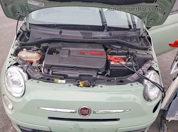 3C3CFFAR5GT184476 2016 FIAT 500 Green Սալոնի հետևի տեսք