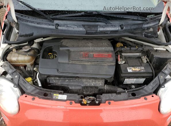 3C3CFFAR8GT122246 2016 FIAT 500 Red Սալոնի հետևի տեսք