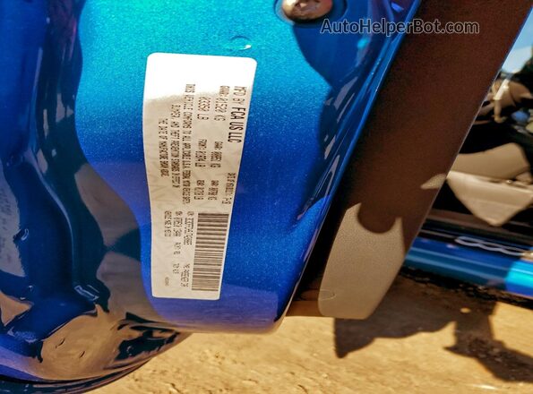 3C3CFFCH9JT420865 2018 FIAT 500 Blue Вид підкапотного простору