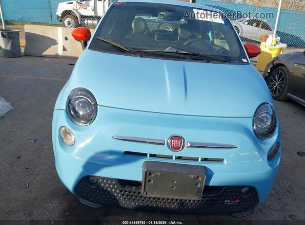 3C3CFFGE3GT221951 2016 FIAT 500E Blue Widok zestawu wskaźników