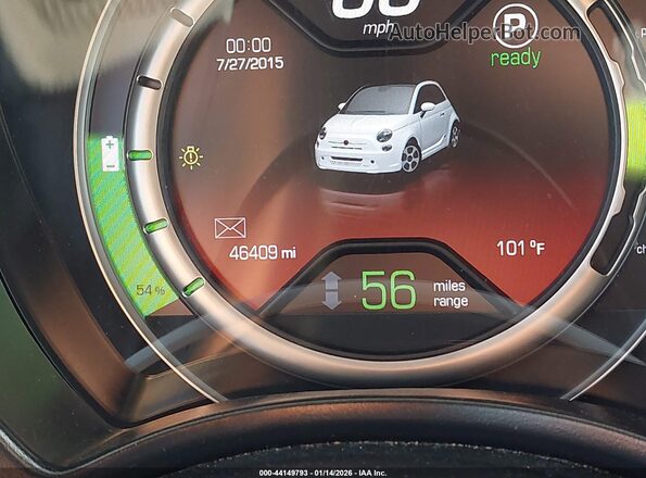3C3CFFGE3GT221951 2016 FIAT 500E Blue 