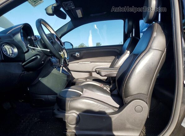3C3CFFGE6HT625246 2017 FIAT 500 Черный Вид салона спереди