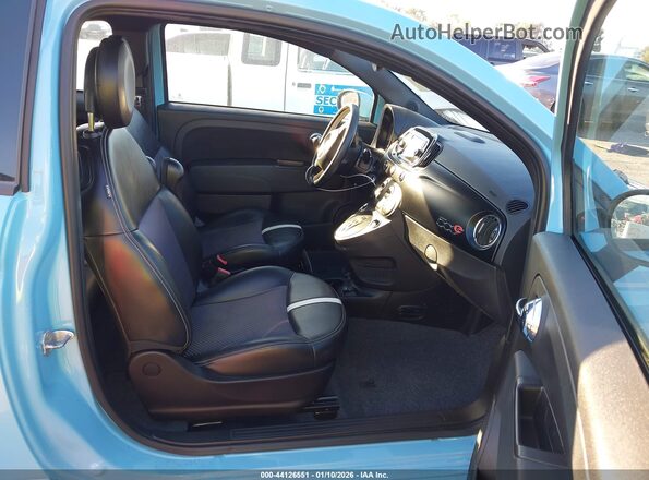 3C3CFFGE7GT221984 2016 FIAT 500E Blue Vista interior delantera