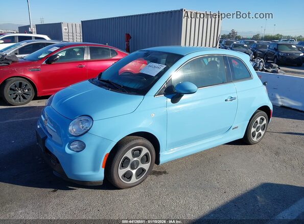 3C3CFFGE7GT221984 2016 FIAT 500E Blue Vista tres cuartos delantera izquierda