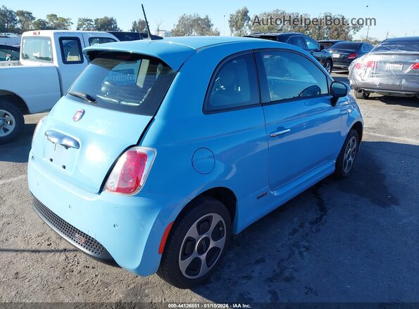 3C3CFFGE7GT221984 2016 FIAT 500E Blue Trasero derecho