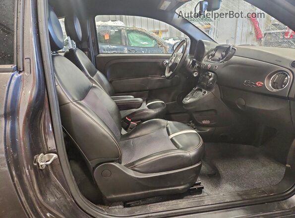 3C3CFFGE8GT155090 2016 FIAT 500 Charcoal Vista de los asientos traseros
