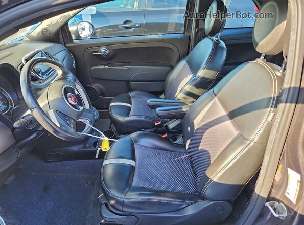 3C3CFFGE8GT155090 2016 FIAT 500 Charcoal Vista interior delantera