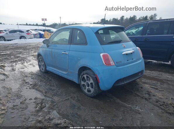 3C3CFFGE9GT221985 2016 FIAT 500E Light Blue Rear left