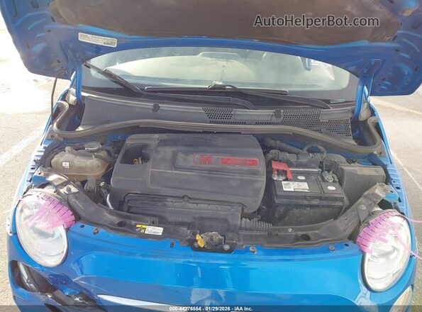 3C3CFFKR0HT580167 2017 FIAT 500 Blue Հետևի տեսք