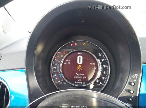 3C3CFFKR0HT580167 2017 FIAT 500 Blue Հետևի նստատեղերի տեսք