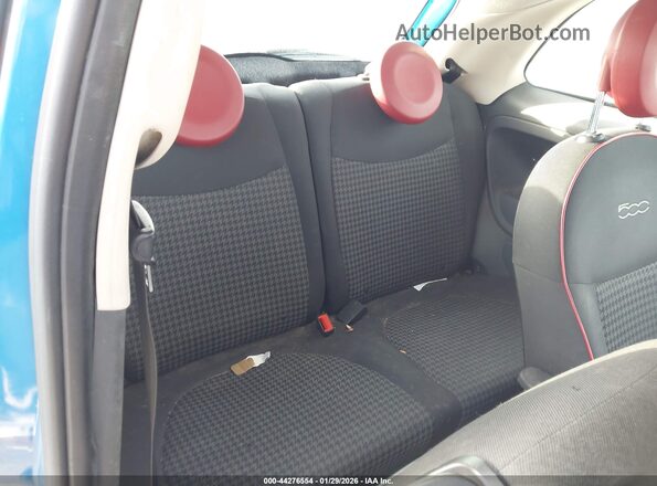 3C3CFFKR0HT580167 2017 FIAT 500 Blue VIN կոդի պիտակի տեսք