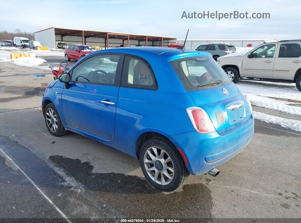 3C3CFFKR0HT580167 2017 FIAT 500 Blue Հետևի ձախ