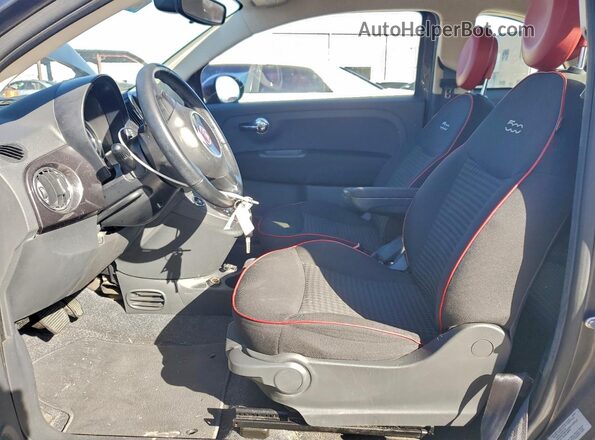 3C3CFFKR6HT530356 2017 FIAT 500 Серый Вид салона спереди