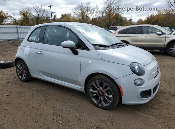 3C3CFFKRXHT671477 2017 FIAT 500 Синий Передняя правая четверть