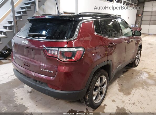 3C4NJDCB8LT216242 2020 JEEP COMPASS Maroon Tył prawy