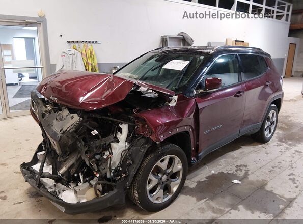 3C4NJDCB8LT216242 2020 JEEP COMPASS Maroon Przód lewy