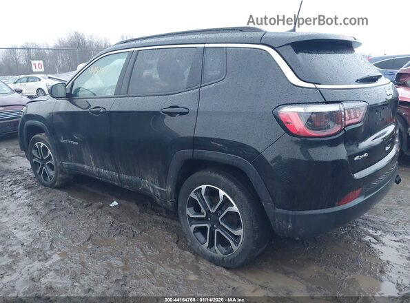 3C4NJDCB8NT199056 2022 JEEP COMPASS Black Tył lewy