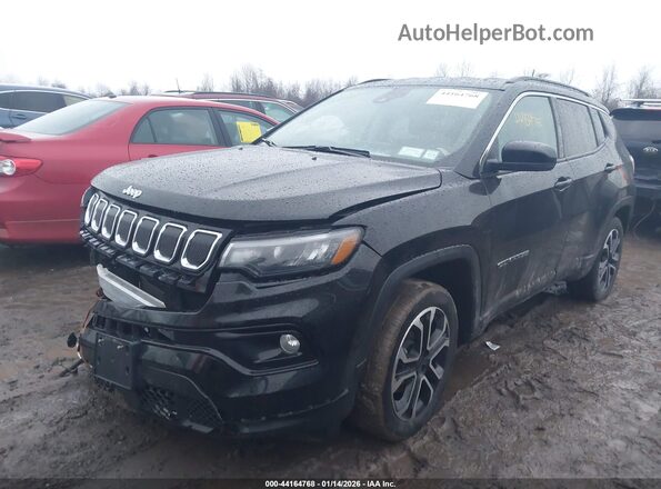3C4NJDCB8NT199056 2022 JEEP COMPASS Black Przód lewy