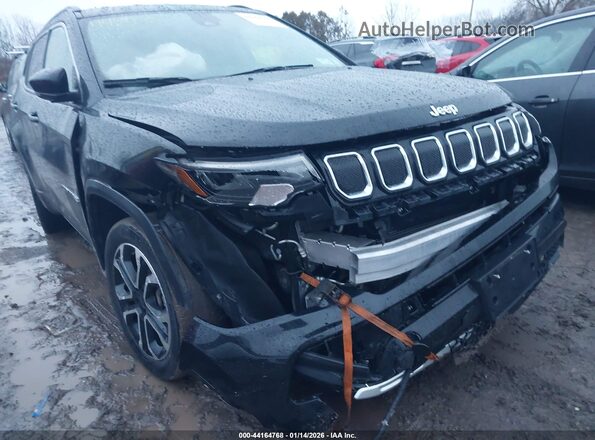 3C4NJDCB8NT199056 2022 JEEP COMPASS Black Widok z przodu