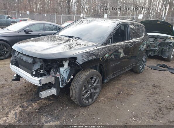 3C4NJDCN0RT105364 2024 JEEP COMPASS Black Առջևի ձախ երեք քառորդ տեսարան