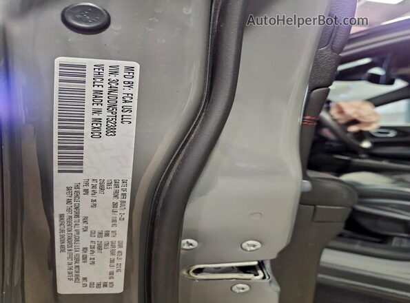 3C4NJDDN5PT523883 2023 JEEP COMPASS Gray VIN sticker view