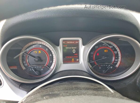 3C4PDCAB4HT557190 2017 DODGE JOURNEY Gray Widok zestawu wskaźników