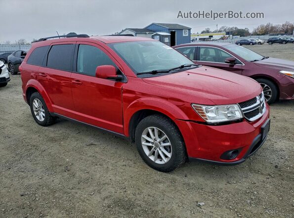 3C4PDDBG1HT567224 2017 DODGE JOURNEY Red Front right