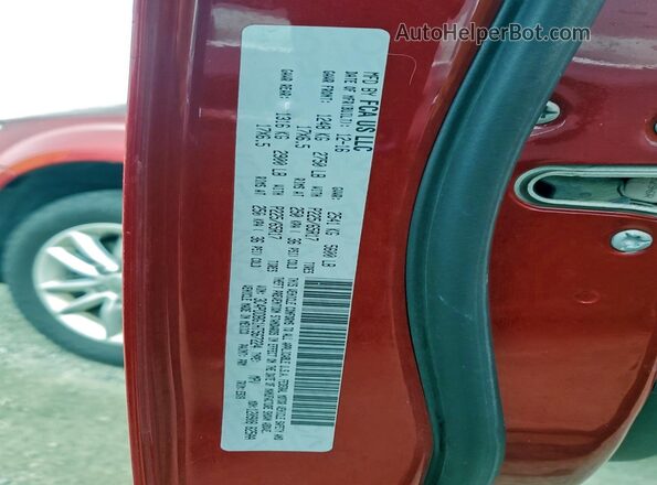 3C4PDDBG1HT567224 2017 DODGE JOURNEY Red VIN sticker view