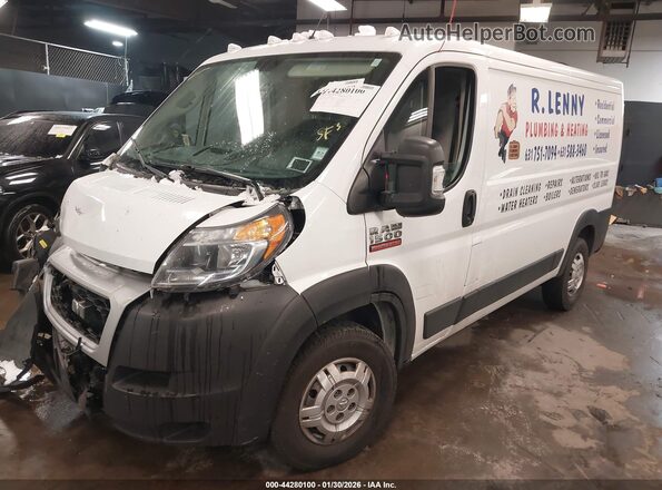 3C6LRVAG7ME567077 2021 RAM PROMASTER 1500 White Առջևի ձախ երեք քառորդ տեսարան
