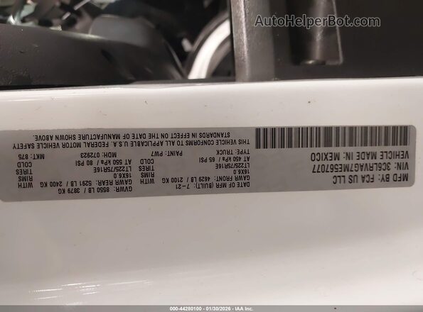 3C6LRVAG7ME567077 2021 RAM PROMASTER 1500 White Շարժիչի բաժամունքի տեսք