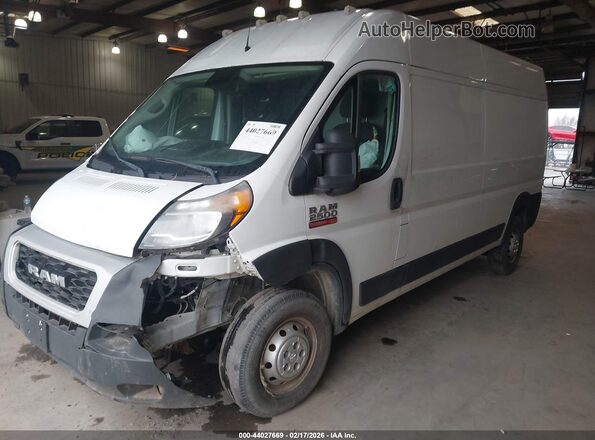 3C6LRVDG8ME579007 2021 RAM PROMASTER 2500 White Առջևի ձախ երեք քառորդ տեսարան