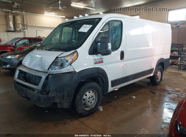 3C6TRVAG9LE105487 2020 RAM PROMASTER 1500 White წინა მარცხენა ხედი სამი მეოთხედიდან