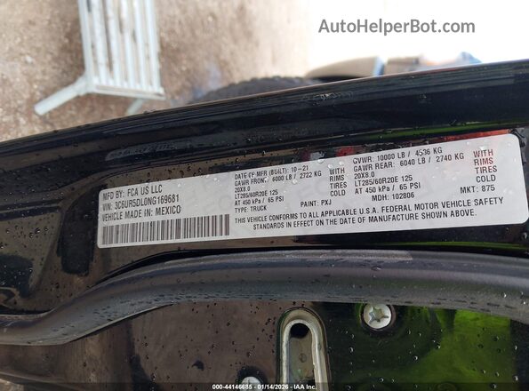 3C6UR5DL0NG169681 2022 RAM 2500 Черный 