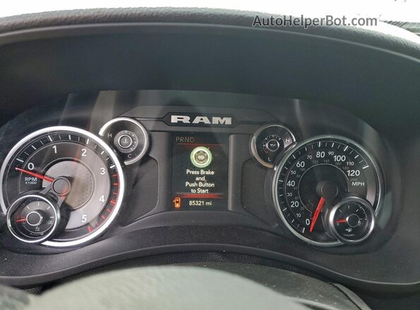 3C6UR5DL7NG344976 2022 RAM 2500 Gray Вид щитка приладів