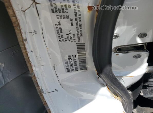 3C6UR5HJ2RG154100 2024 RAM 2500 White Vista de la etiqueta del VIN