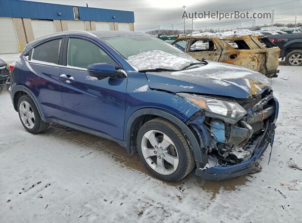 3CZRU6H75GM734733 2016 HONDA HR-V Синий Передняя правая четверть