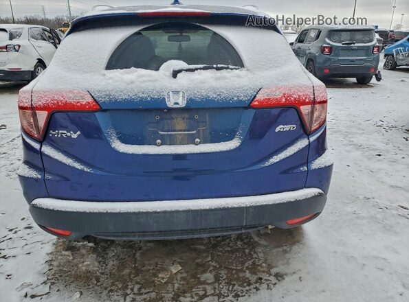 3CZRU6H75GM734733 2016 HONDA HR-V Синий Вид сзади