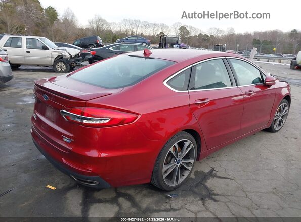 3FA6P0D97KR184327 2019 FORD FUSION Red Tył prawy