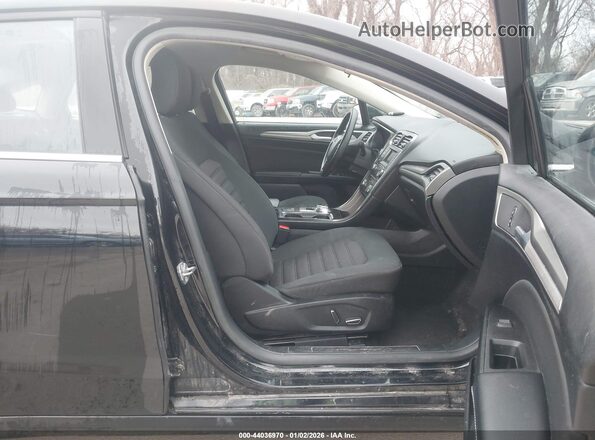 3FA6P0H71JR194911 2018 FORD FUSION Black Вид салону спереду