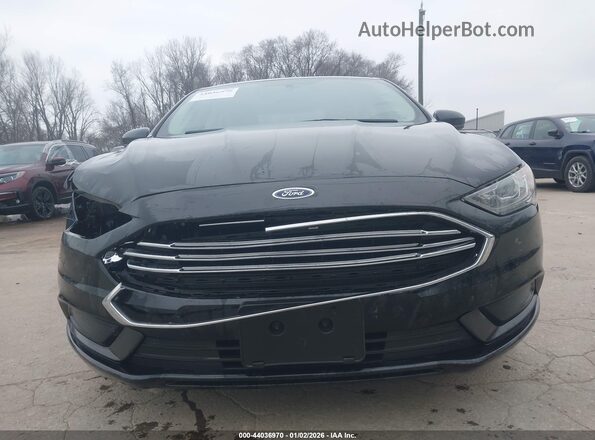 3FA6P0H71JR194911 2018 FORD FUSION Black Вид спереду