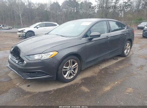3FA6P0H71JR286150 2018 FORD FUSION Gray Передня ліва чверть