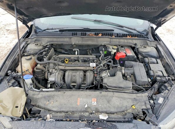 3FA6P0H77GR121907 2016 FORD FUSION Black Вид задньої частини салону