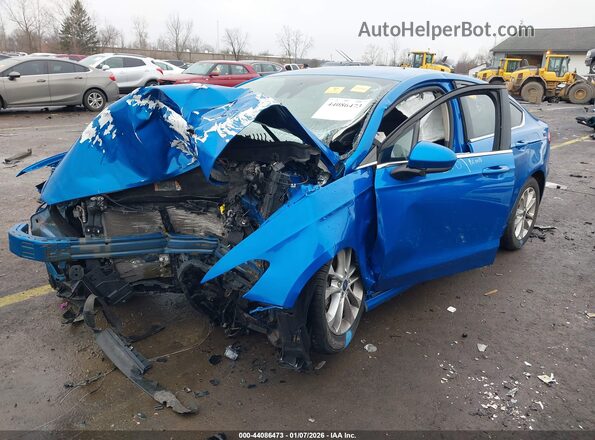 3FA6P0HD1LR185957 2020 FORD FUSION Blue Front left