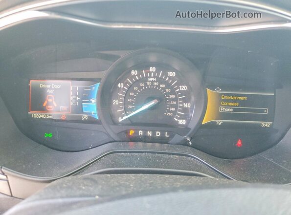 3FA6P0HD6LR229130 2020 FORD FUSION Черный Вид щитка приборов