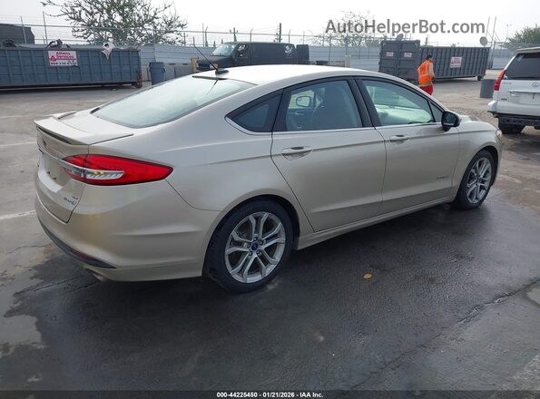 3FA6P0LU2HR230516 2017 FORD FUSION HYBRID Beige Trasero derecho