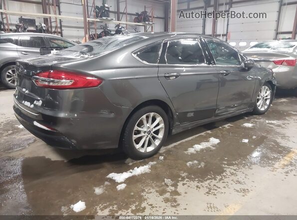 3FA6P0LU4KR197039 2019 FORD FUSION HYBRID Gray Задня права чверть
