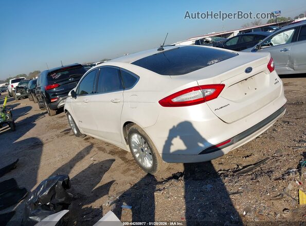 3FA6P0LU9GR203795 2016 FORD FUSION HYBRID Белый Задняя левая четверть