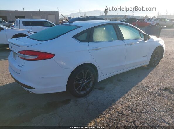 3FA6P0LUXJR101333 2018 FORD FUSION HYBRID White Հետևի աջ