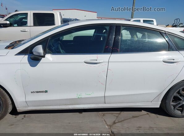 3FA6P0LUXJR269425 2018 FORD FUSION HYBRID White Vista interior de 360 grados